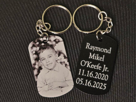 Raymond Mikel O'Keefe Jr (RJ) Memorial Keychain