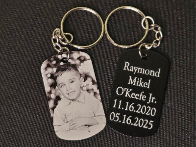 Raymond Mikel O'Keefe Jr (RJ) Memorial Keychain