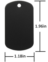 Add picture to black aluminum keychain