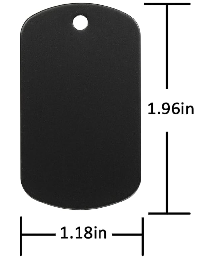 Add picture to black aluminum keychain