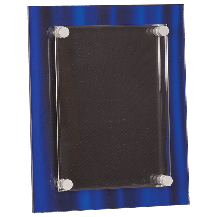 8" x 10" Blue Velvet Stand-Off Acrylic Plaque