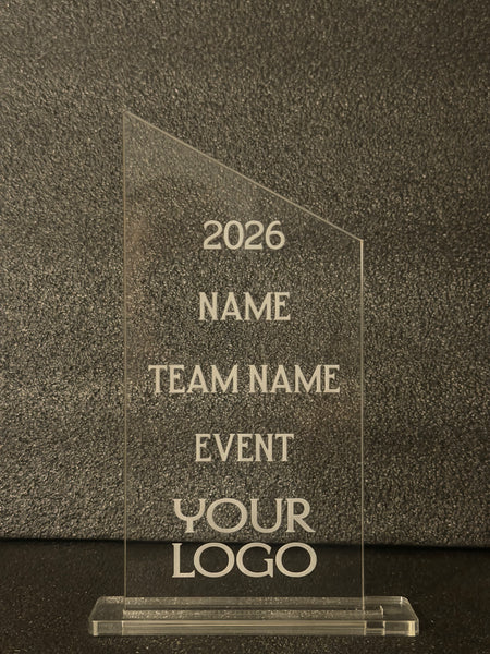 Custom Acrylic Award – Slant Peak
