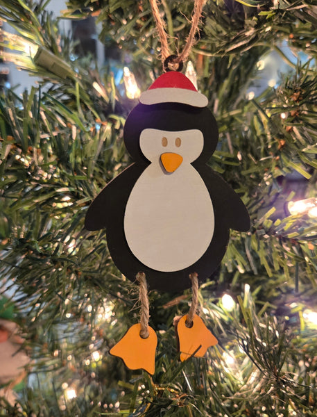 🎄 Penguin Dangler Christmas Ornament – Hand-Crafted Winter Charm