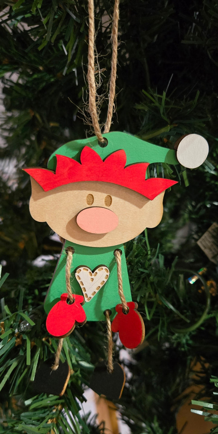 Elf Dangler Christmas Ornament