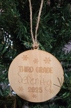 Custom Handwritten Ornament — Your Child’s Real Handwriting thumbnail 2