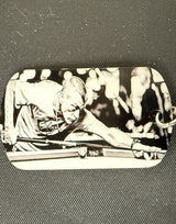 Add picture to black aluminum keychain